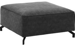 Goossens hocker calvin grijs micro leer - 8190100-634-01