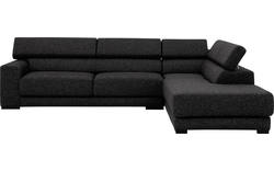 Goossens hoekbank nora grijs stof - 8190123-204-01