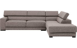 Goossens hoekbank nora grijs stof - 8190123-208-01