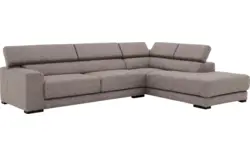 Goossens hoekbank nora grijs stof - 8190123-208-01