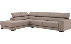 Goossens hoekbank nora beige stof - 8190123-209-01-gespiegeld