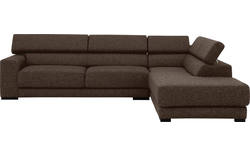 Goossens hoekbank nora bruin stof - 8190123-211-01