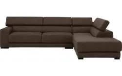 Goossens hoekbank nora bruin stof - 8190123-211-01
