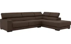 Goossens hoekbank nora bruin stof - 8190123-211-01