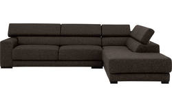 Goossens hoekbank nora bruin stof - 8190123-213-01