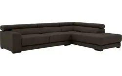 Goossens hoekbank nora bruin stof - 8190123-213-01