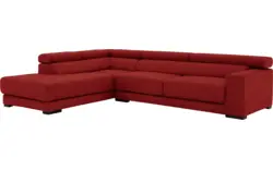 Goossens hoekbank nora rood stof - 8190123-216-01-gespiegeld