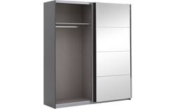 Goossens basic kledingkast miami grijs hoogwaardig meubelplaat - 8190255-02-2