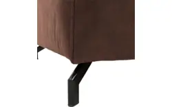 Goossens zitbank calvin bruin micro leer - 8190314-631-01
