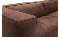 Goossens zitbank calvin bruin micro leer - 8190314-631-01