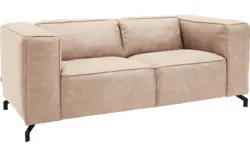 Goossens zitbank calvin beige micro leer - 8190314-637-01