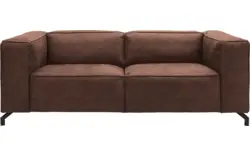 Goossens zitbank calvin bruin micro leer - 8190315-631-01