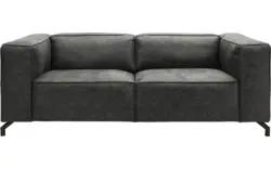 Goossens zitbank calvin grijs micro leer - 8190315-635-01