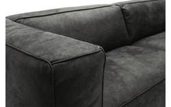 Goossens zitbank calvin grijs micro leer - 8190315-635-01