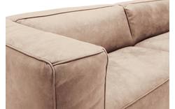 Goossens zitbank calvin beige micro leer - 8190315-637-01