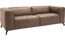 Goossens zitbank calvin bruin micro leer - 8190316-627-01