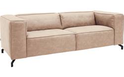 Goossens zitbank calvin beige micro leer - 8190316-637-01
