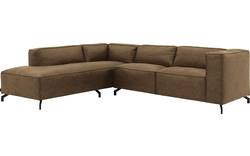 Goossens hoekbank calvin groen micro leer - 8190317-626-01