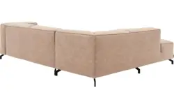 Goossens hoekbank calvin beige micro leer - 8190317-637-01