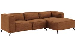 Goossens loungebank calvin bruin micro leer - 8190318-633-01