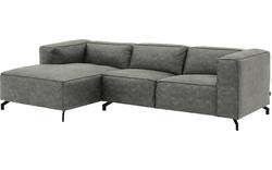 Goossens loungebank calvin grijs micro leer - 8190318-636-01-gespiegeld