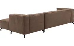 Goossens loungebank calvin bruin micro leer - 8190319-627-01