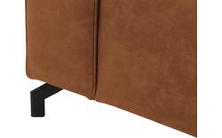 Goossens loungebank calvin bruin micro leer - 8190319-633-01
