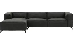 Goossens loungebank calvin grijs micro leer - 8190319-635-01-gespiegeld