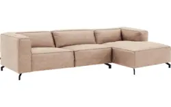 Goossens loungebank calvin beige micro leer - 8190319-637-01