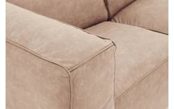 Goossens loungebank calvin beige micro leer - 8190319-637-01
