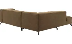 Goossens hoekbank calvin groen micro leer - 8190320-626-01