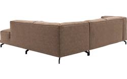 Goossens hoekbank calvin bruin micro leer - 8190320-627-01-gespiegeld