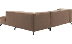 Goossens hoekbank calvin bruin micro leer - 8190320-627-01-gespiegeld