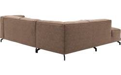 Goossens hoekbank calvin bruin micro leer - 8190320-627-01