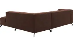 Goossens hoekbank calvin bruin micro leer - 8190320-631-01-gespiegeld