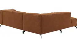 Goossens hoekbank calvin bruin micro leer - 8190320-633-01