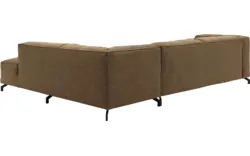 Goossens hoekbank calvin groen micro leer - 8190321-626-01-gespiegeld