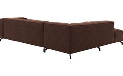 Goossens hoekbank calvin bruin micro leer - 8190321-631-01