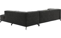 Goossens hoekbank calvin grijs micro leer - 8190321-635-01-gespiegeld