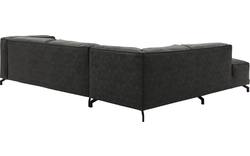 Goossens hoekbank calvin grijs micro leer - 8190321-635-01