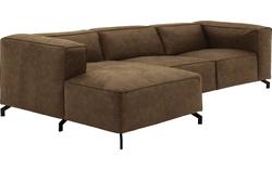 Goossens loungebank calvin groen micro leer - 8190322-626-02-gespiegeld