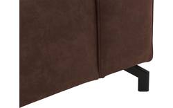 Goossens loungebank calvin bruin micro leer - 8190322-631-02-gespiegeld