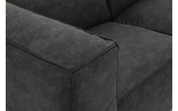 Goossens loungebank calvin grijs micro leer - 8190322-635-02