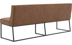 Goossens excellent eetkamerbank tom bruin micro leer - 8190385-02