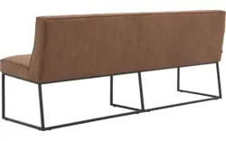 Goossens excellent eetkamerbank tom bruin micro leer - 8190385-02