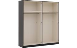Goossens kledingkast easy storage ddk zwart hoogwaardig meubelplaat - 8190429-09
