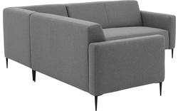 Goossens hoekbank key west grijs stof - 8190593-367-01