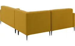 Goossens hoekbank key west geel stof - 8190593-372-01
