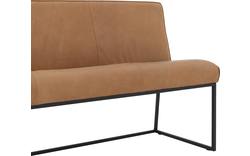 Goossens excellent eetkamerbank tom bruin leer - 8190648-02