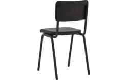 Goossens eetkamerstoel chaplin grijs leer - 8190677-02